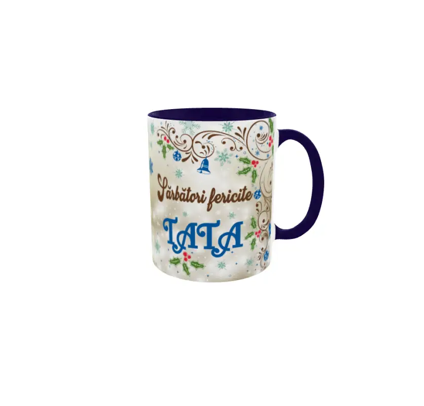 Sarbatori fericite tata, cana ceramica, 330ml, model cgs1718v